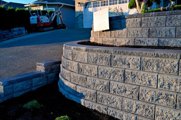 Stone Retaining Wall Repair in Terre Haute