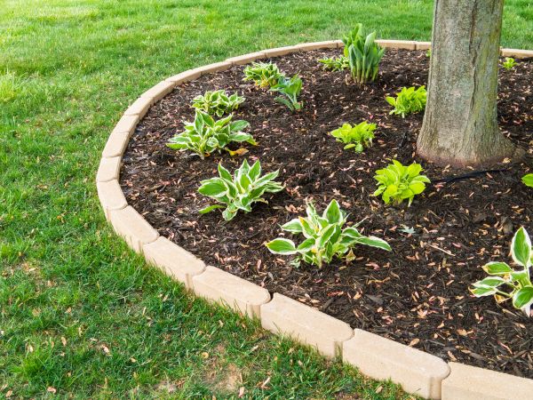 Stone Border Installation in Terre Haute